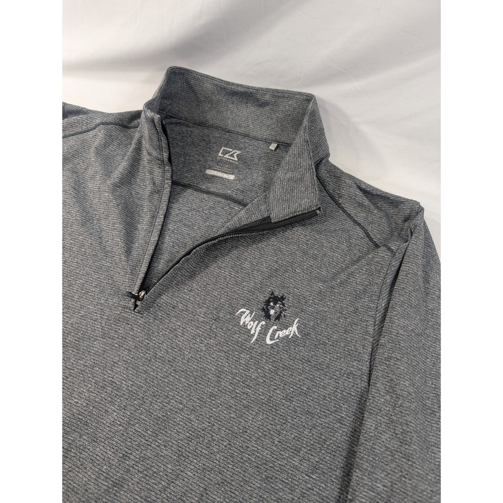 Cutter Buck Drytec Quarter Zip L/S Wolf Creek Logo Shirt Performance Golf Large